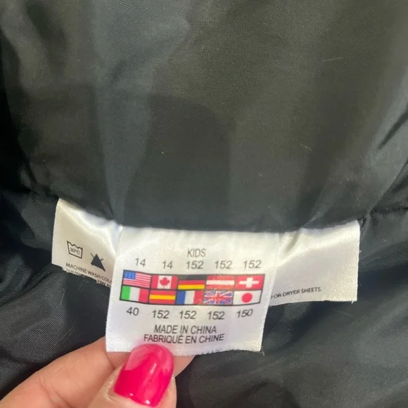 Spyder Hooded Outdoor Jacket,  Boys Size 14 Blue, Black, and White Ski Jacket - Picture 6 of 12